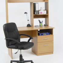 2 drawer desk with hutch