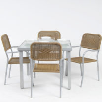 5pce outdoor setting square